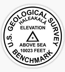 Haleakala, Hawaii USGS Style Benchmark Sticker