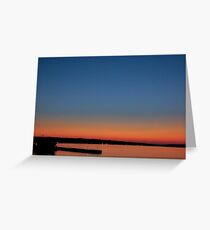 Sunset at Bay Shore Resort in Traverse City, Michigan Greeting Card