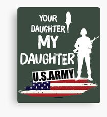 Army Daughter Shirt Canvas Print