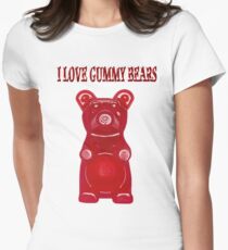 (✿◠‿◠) I LOVE GUMMY BEARS TEE SHIRT & VARIOUS-- APPAREL (✿◠‿◠) Women's Fitted T-Shirt