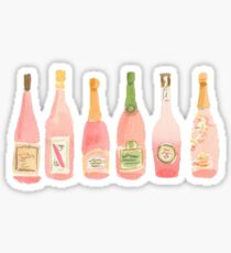 Champagne Rosé Watercolor Sticker