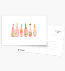 Champagne Rosé Watercolor Postcards
