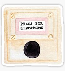 Press for Champagne Sticker