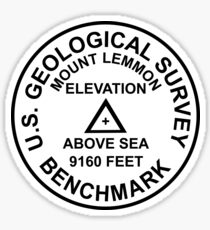 Mount Lemmon, Arizona USGS Style Benchmark Sticker