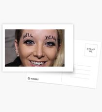 Jenna Marbles 'Hell Yeah Augenbrauen Postkarten