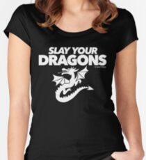 Slay Your Dragons (2) Women's Fitted Scoop T-Shirt