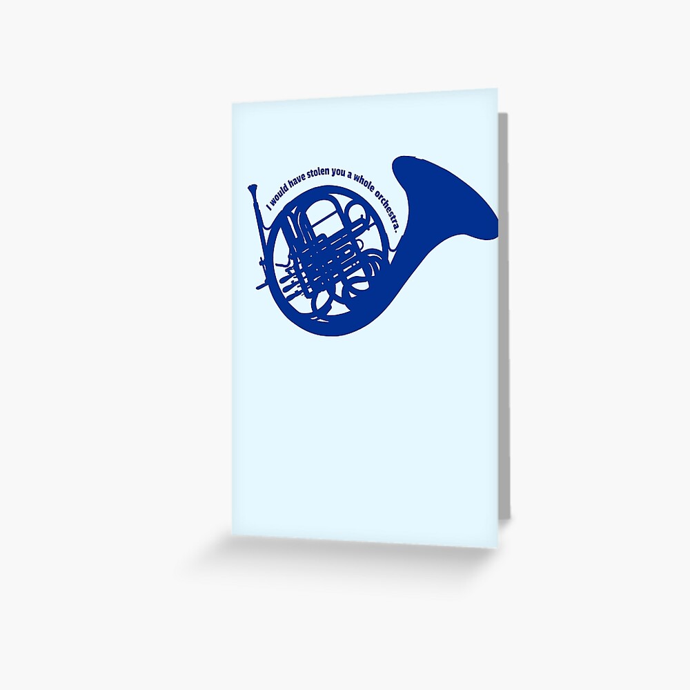 DAS BLAUE FRANZÖSISCHE HORN Grußkarte