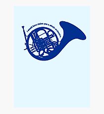 THE BLUE FRENCH HORN Photographic Print
