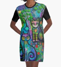 Metropolitan cats Graphic T-Shirt Dress
