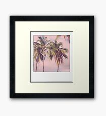 Palm Tree Polaroid Framed Print
