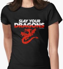 Slay Your Dragons (Red2) Women's Fitted T-Shirt