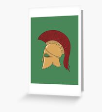 Corinthian Helmet Greeting Card