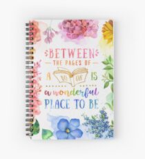 Between the pages Spiral Notebook