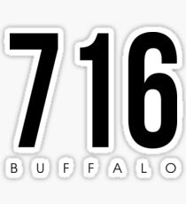 Buffalo, NY - 716 Area Code Sticker
