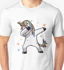 Ursprüngliches Einhorn-Tupfen Unisex T-Shirt