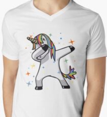 Original Unicorn Dab Men's V-Neck T-Shirt