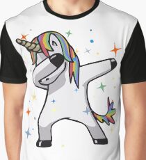 Ursprüngliches Einhorn-Tupfen Grafik T-Shirt