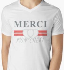 Top Shop Merci Mon Cheri Shirt Men's V-Neck T-Shirt