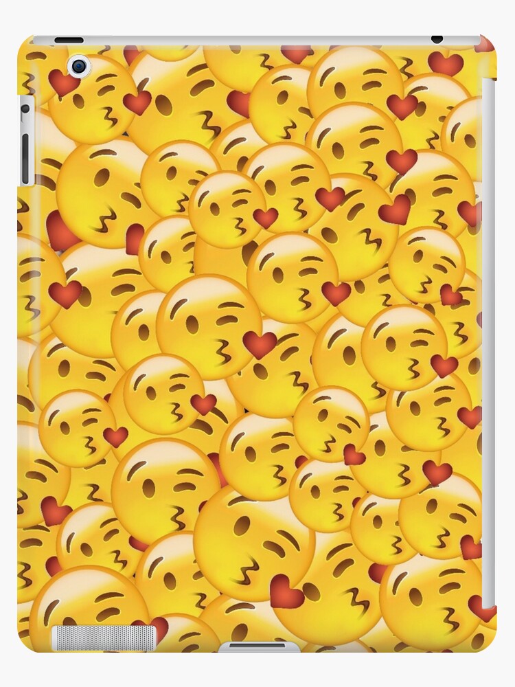 kissing emoji ipad cases skins by tastyart redbubble