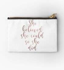 Bolso de mano El oro rosa creía que ella podría, así lo hizo