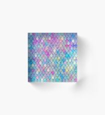 mermaid scales Acrylic Block