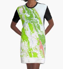 USGS TOPO Map Florida FL New Smyrna Beach 347656 1956 24000 T-Shirt Kleid