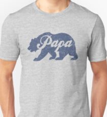 Vintage Papa Bear Father's Day Gift Unisex T-Shirt