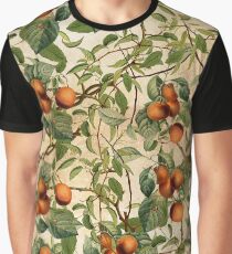 Vintage Fruit Pattern Graphic T-Shirt