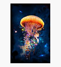 Electric Jellyfish World Photographic Print