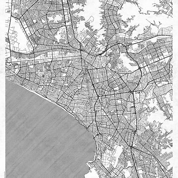 Artwork thumbnail, Lima Map Line by HubertRoguski