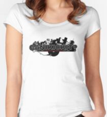 CAN I KICK IT? - City Women's Fitted Scoop T-Shirt