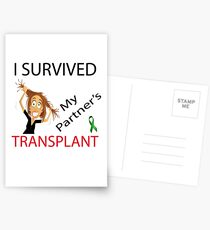 Survived my Partners Transplant Postcards