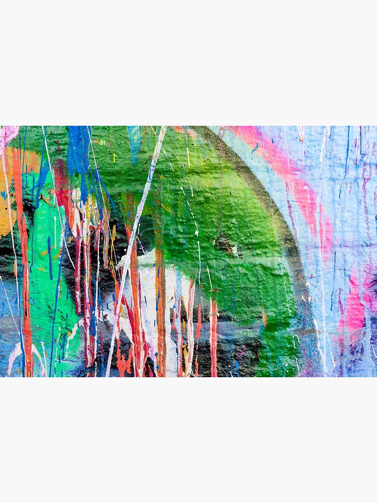 Dripping paint graffiti wall by Juhku
