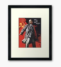 Lenin poster 1967 Framed Print