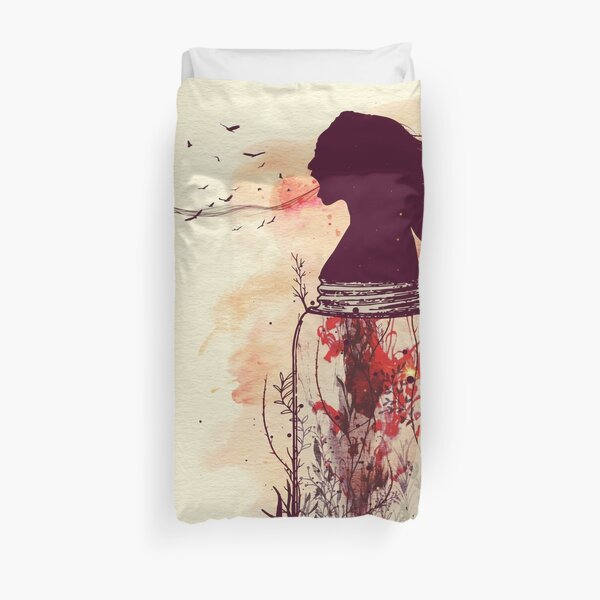 the scream jar Duvet Cover