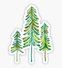 Pine Trees – Green Palette Sticker