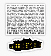 Agatha Christie: And Then There Were None Sticker