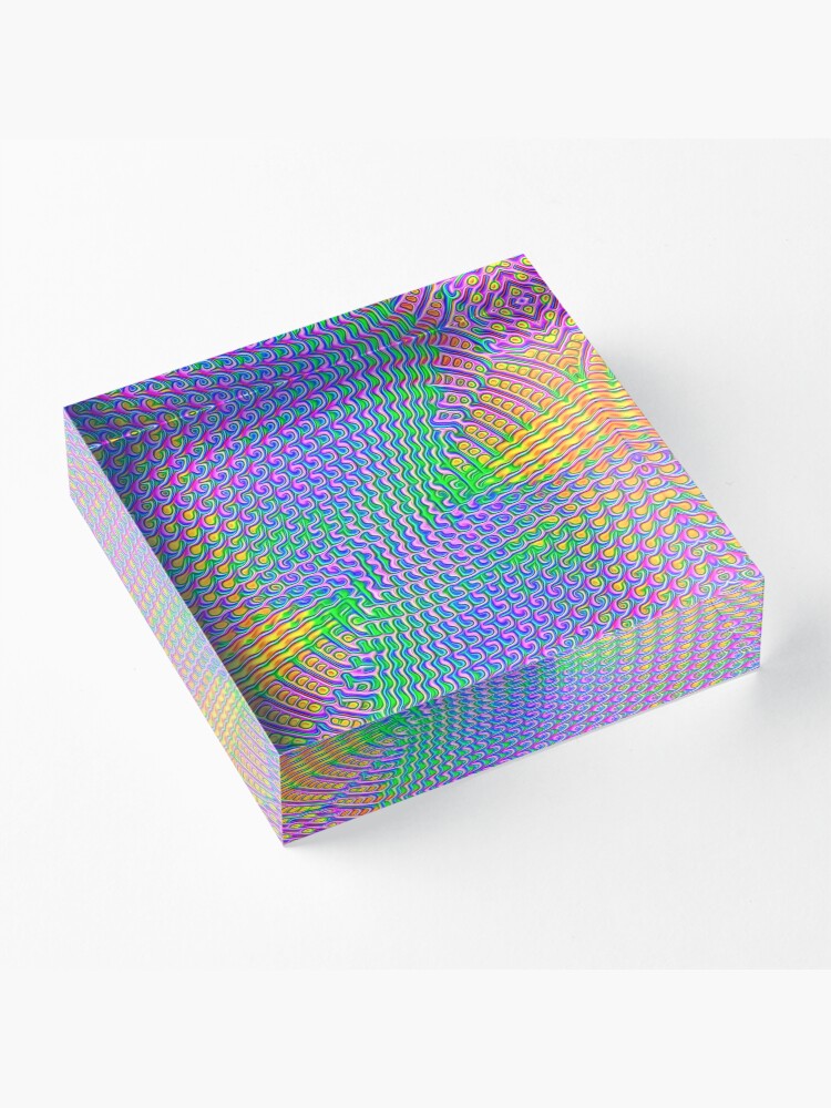 Alternate view of Pattern loud Acrylic Block