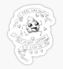 Motivated Poop Sticker