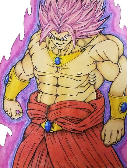 Broly Super Saiyan Rose Posters By Perriscreations Redbubble 5267