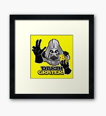 Darth Greater, Cheese Sith Framed Print