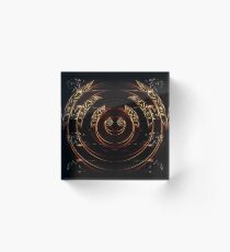 abstract gold and diamonds Acrylic Block