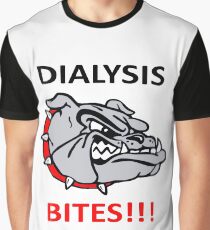 Dialysis Bites Bulldog Graphic T-Shirt