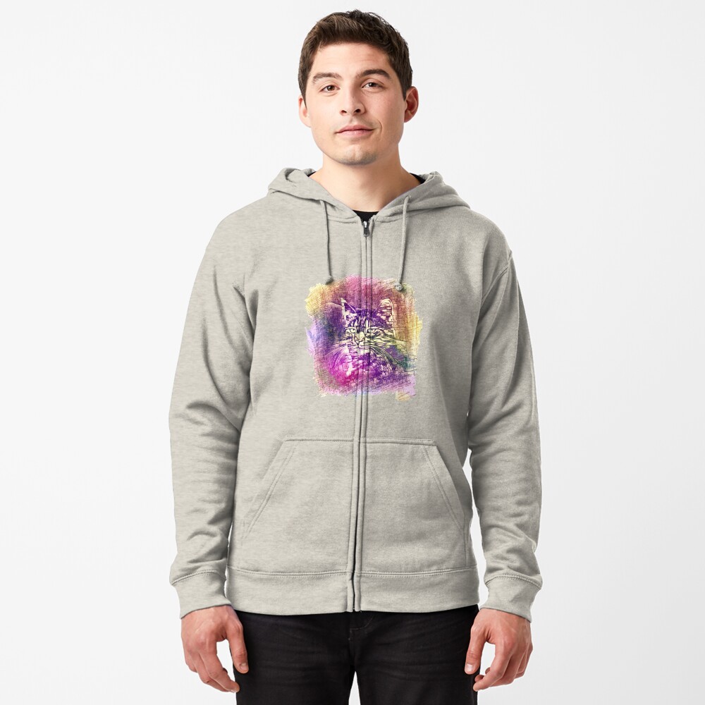 Cat Zipped Hoodie