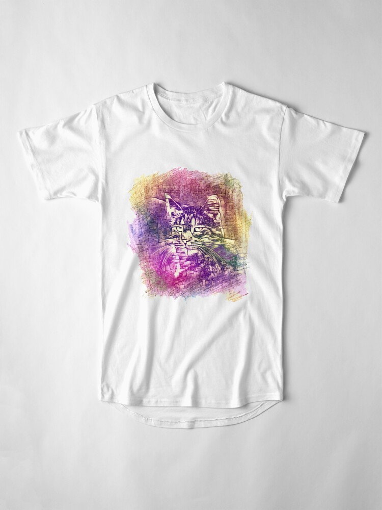 Alternate view of Cat Long T-Shirt