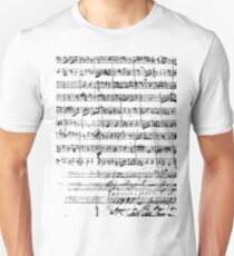 Mozart Manuscript Unisex T-Shirt