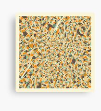 BRUSSELS MAP Canvas Print
