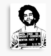 HUEY P. NEWTON-MUGSHOT Canvas Print