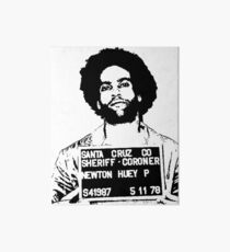 HUEY P. NEWTON-MUGSHOT Art Board Print