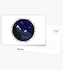 I Wanna Linger Nature Silhouette (Lighter Version) Postcards